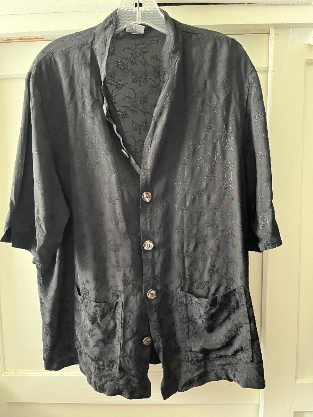 Black Rayon Top